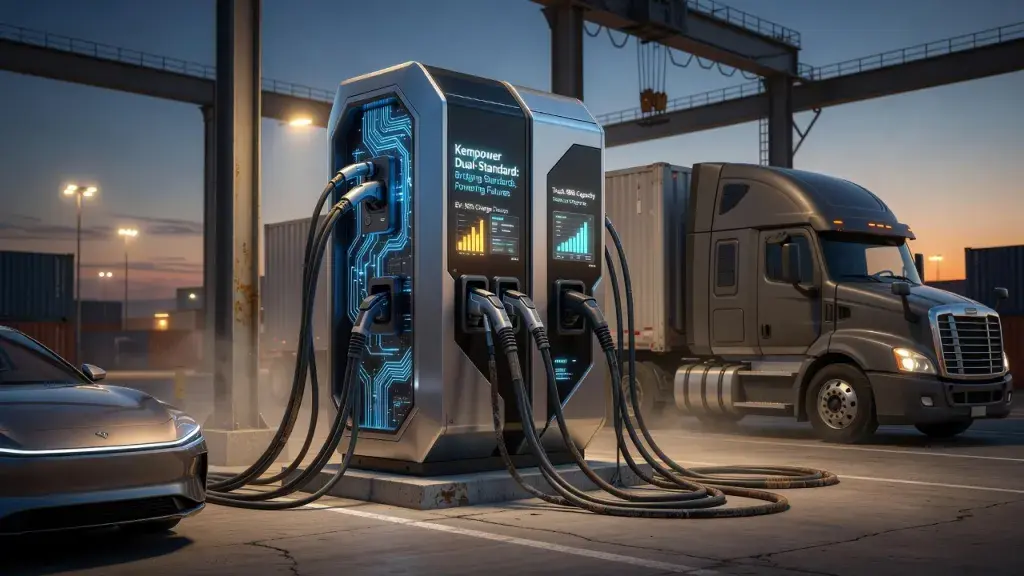 Kempower's Dual-Standard Charger Bridges Cars and Heavy Trucks